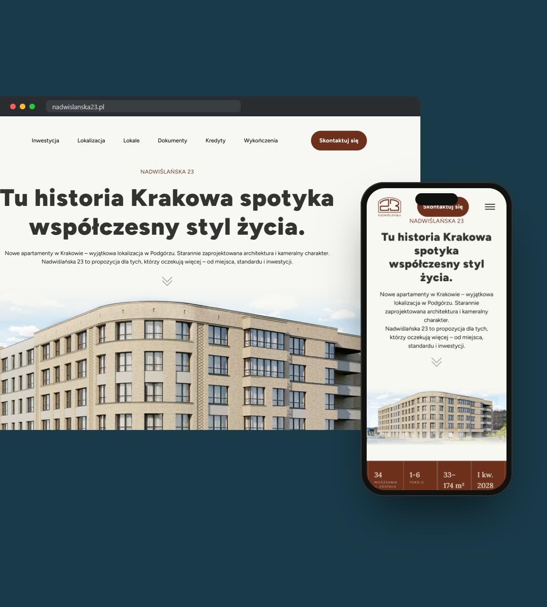Nadwiślańska 23 — Identyfikacja, Strony www, Digital | Mateusz Jedynak
