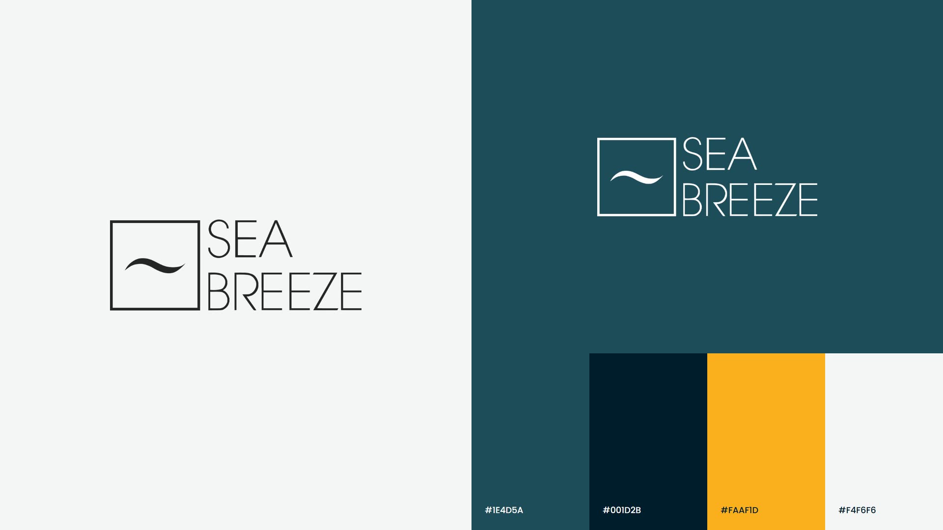 Logo SeaBreeze i kolorystyka marki